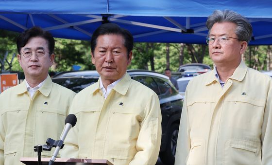 정청래 인명피해 발생한 한화에어로스페이스 현장 방문