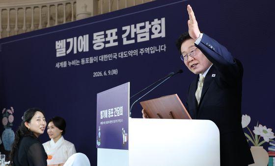 동포 간담회 발언하는 이재명 대통령