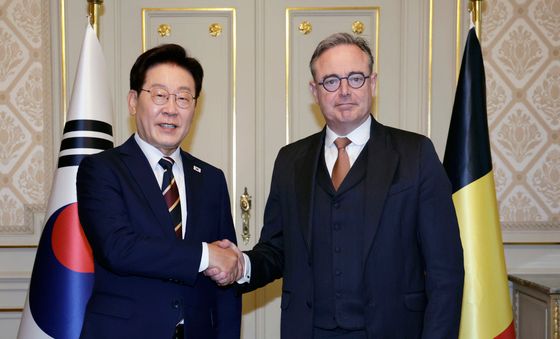 벨기에 총리 만난 이재명 대통령