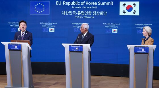 이재명 대통령 '한·EU 공동언론발표'