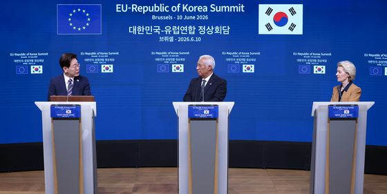 이재명 대통령 '한·EU 공동언론발표'