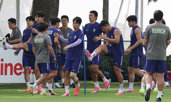 체코전 앞둔 대한민국 축구대표팀