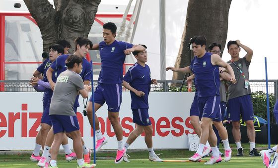 대한민국 축구대표팀, 체코전 앞두고 마지막 훈련
