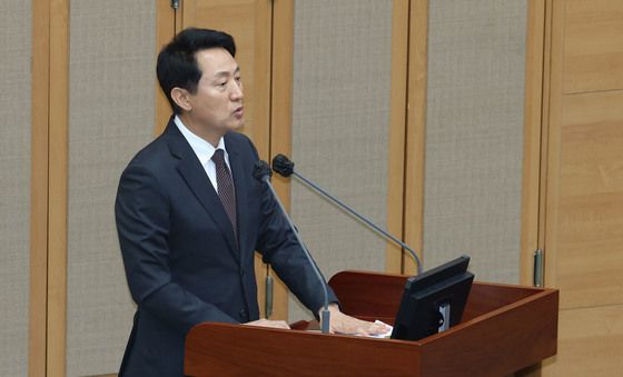 영동대로 지하공간 복합개발 건설공사 관련 질의 답하는 오세훈