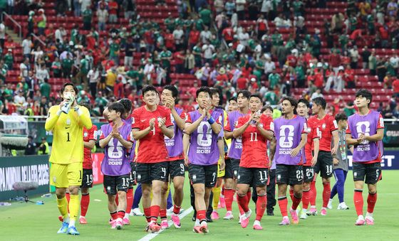승리 거둔 대한민국 축구대표팀