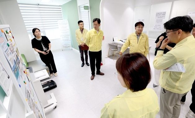 김광용 재난안전관리본부장, 대전지역 이동노동자 쉼터 현장 점검