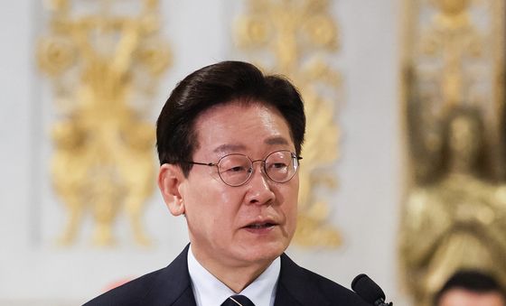 특별미사 기념연설 하는 이재명 대통령