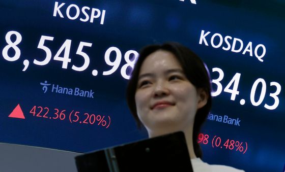 422포인트 오른 코스피 지수