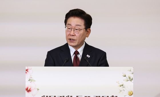 동포 오찬간담회 발언하는 이재명 대통령