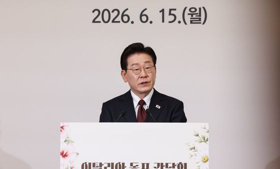 동포 간담회 발언하는 이재명 대통령