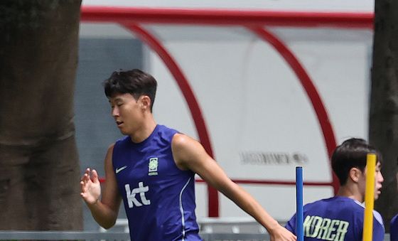 훈련하는 손흥민