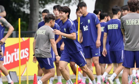 훈련하는 배준호