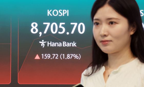 코스피 상승 출발 '8700 돌파'
