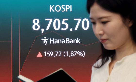 8700 돌파한 코스피