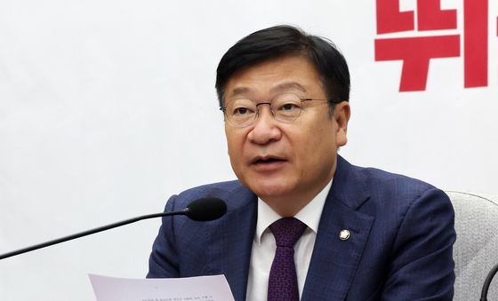 정점식 원내대표, 원내대책회의 모두발언