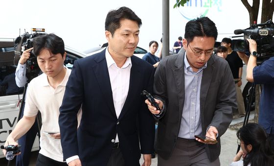 종합특검 출석하는 최재훈 전 중앙지검 반부패2부장