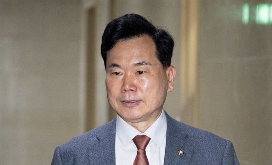 여야 원내수석 회동 참석하는 김승수 국민의힘 원내수석