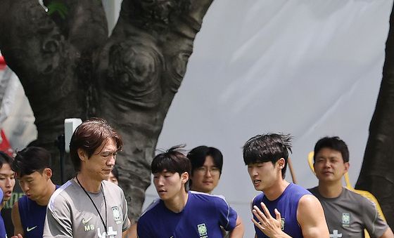 훈련에 합류한 배준호·김태현