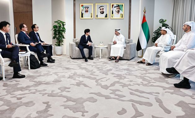 김정관 장관, UAE 에너지인프라부 차관 면담