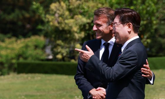 G7 초청국 환영행사 참석한 이재명 대통령