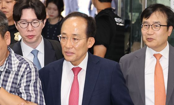내란재판 출석하는 추경호 대구시장 당선인