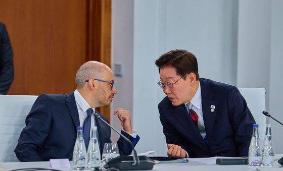G7 업무오찬 참석한 이재명 대통령
