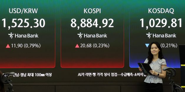 코스피, 8890선 상승 출발…코스닥은 약세