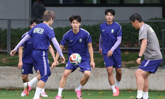 훈련하는 배준호