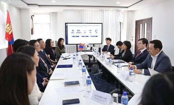 여한구 통상본부장, 몽골상공회의소 회장 면담