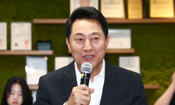 서울영커리언스 인턴들 만난 오세훈 시장