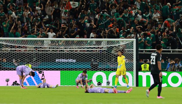 패배가 아쉬운 축구대표팀