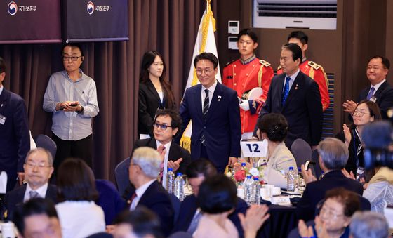 호국보훈의 달 정부포상식 참석하는 김민석 국무총리