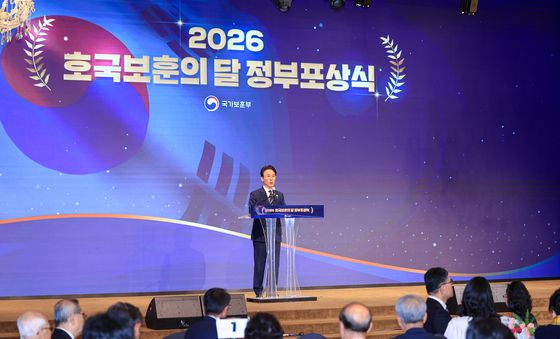축사하는 김민석 국무총리
