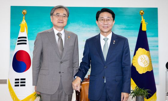 조정식 국회의장, 조현 외교부 장관 접견