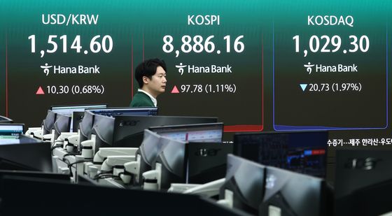 코스피 상승, 코스닥 하락 출발