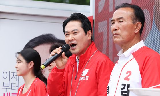 본투표 독려하는 장동혁 대표