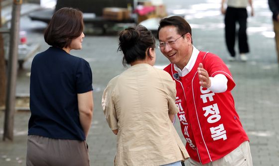 표심 호소하는 유정복 후보