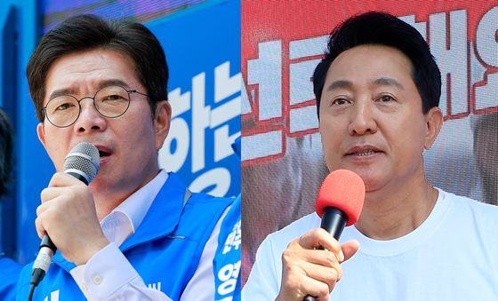지방선거 D-1, 정원오·오세훈 '지지 호소'