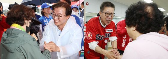 6·3지방선거 D-1…지지 호소하는 전재수·박형준 후보