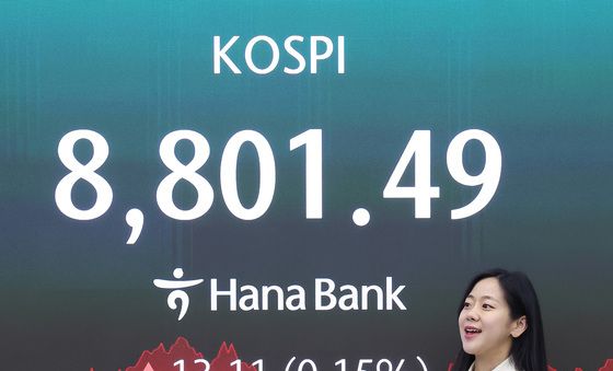 코스피, 등락 끝에 8,800대 상승 마감…또 사상 최고치