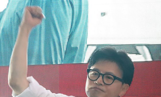 피날레 유세하는 한동훈 후보