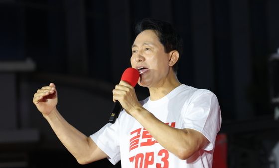 막판 지지 호소하는 오세훈 후보