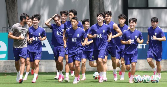 멕시코전 패배 털어낸 태극전사