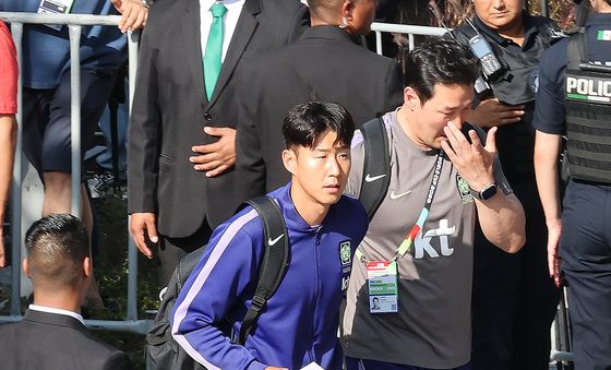 손흥민, 멕시코 몬테레이 입성