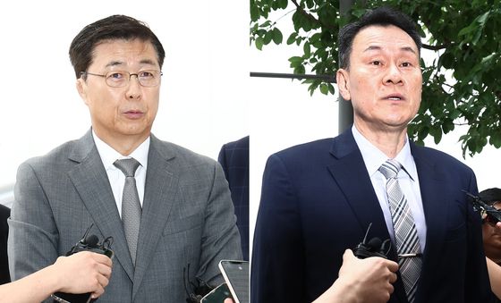 2차 종합특검 소환 조사 출석하는 홍장원·김명수