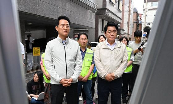 풍수해 대비 브리핑 듣는 오세훈 시장