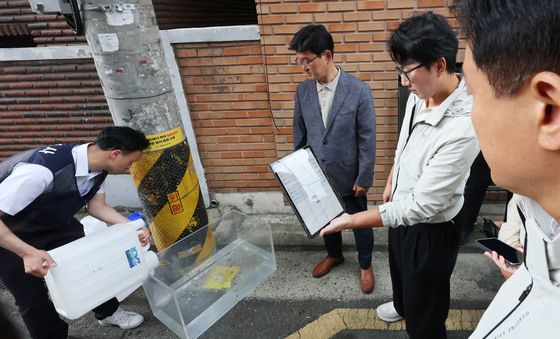 수위관측시설 점검하는 오세훈 시장