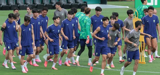 남아공전 준비하는 대표팀