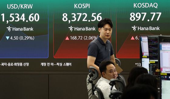 코스피, 급락 딛고 상승 출발