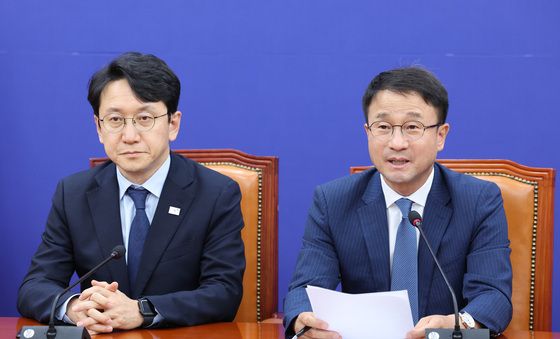 원 구성 협상 관련 기자회견하는 한병도